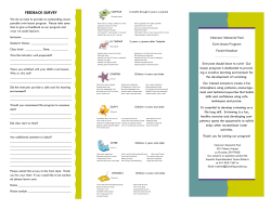 Swim Lesson Parent Handout