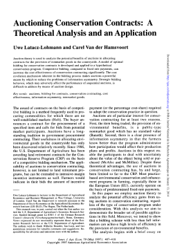 Auctioning Conservation Contracts: A Theoretical