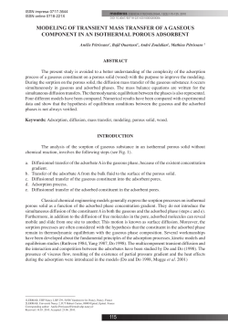 115 modeling of transient mass transfer of a gaseous