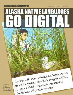 ALASKA NATIVE LANGUAGES