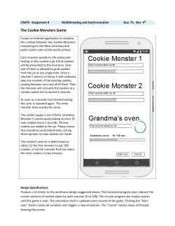 Multithreading and Synchronization. The Cookie Monsters Game.