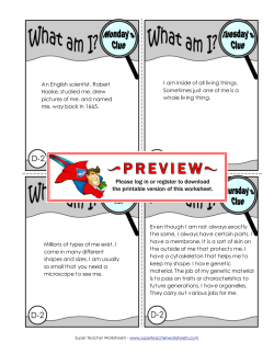 D2 - Cell - Super Teacher Worksheets