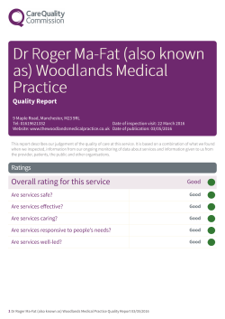 Dr Roger Ma-Fat NewApproachComprehensive Report
