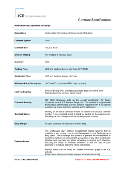 Mini Onshore Renminbi futures