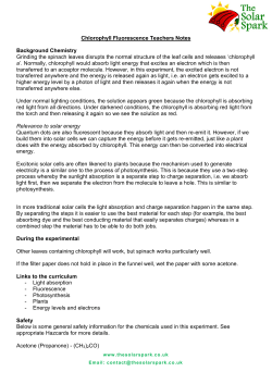 Teachers` Notes - The Solar Spark