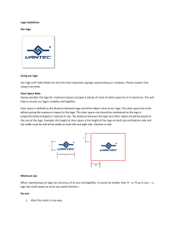 Logo Guidelines Our logo Using our logo Our logo
