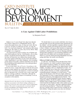 A Case Against Child Labor Prohibitions