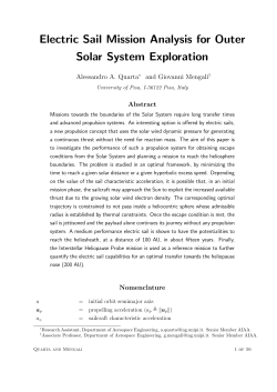 Electric Sail Mission Analysis for Outer Solar System Exploration