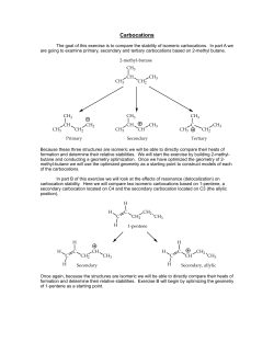 Carbocations