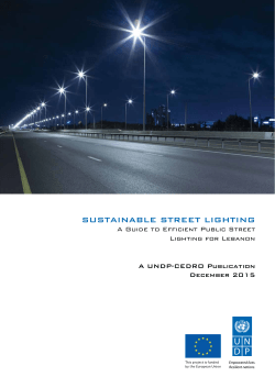sustainable street lighting