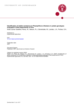 Identification of stable resistance