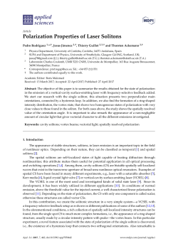 Polarization Properties of Laser Solitons