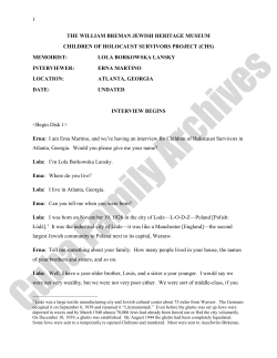 Transcript  - The Breman Museum