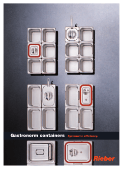 Gastronorm containers