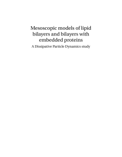 Mesoscopic models of lipid bilayers and bilayers with embedded