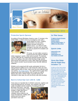 September 2016 - Isthmus Eye Care