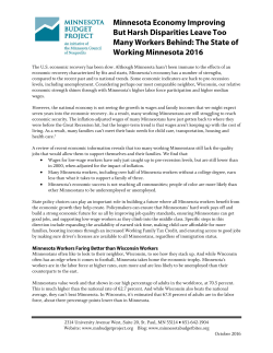 The State of Working Minnesota 2016