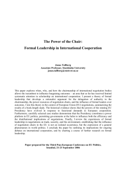 The Power of the Chair