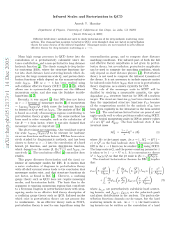 Infrared Scales and Factorization in QCD