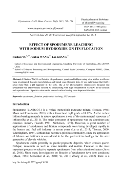 Effect of spodumene leaching with sodium hydroxide on its flotation