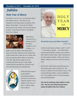 About the Jubilee Year