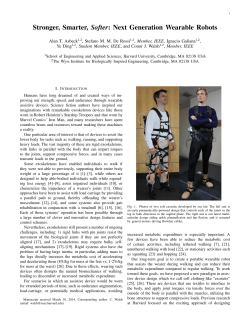 Stronger, Smarter, Softer: Next Generation Wearable Robots