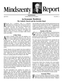 An Economic Worldview - Cardinal Mindszenty Foundation