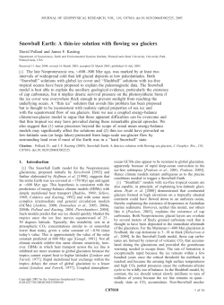 Snowball Earth: A thin-ice solution with flowing sea glaciers
