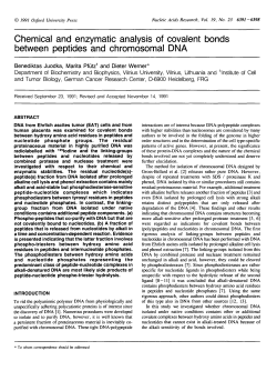 Chemical and enzymatic analysis of covalent bonds between