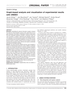 Graph-based analysis and visualization of experimental results with