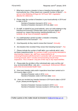 FOI ref 4472 Response sent 8th January 2016 1. What terms require