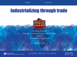Mr Adam Elhiraika Director, Macroeconomic Policy Division UNECA