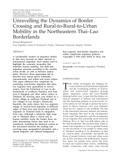 Unravelling the Dynamics of Border Crossing and Rural-to