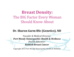 Breast Density - Port Moody Health