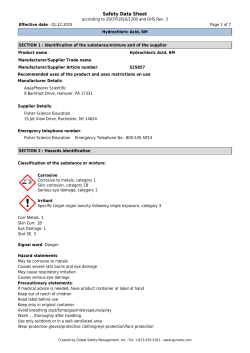 Safety Data Sheet - Fisher Scientific