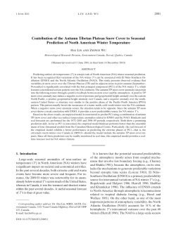 Contribution of the Autumn Tibetan Plateau Snow Cover to