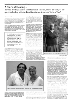 A Story of Healing - Crazy Wisdom Journal