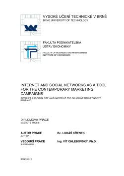 internet and social networks as a tool for the contemporary