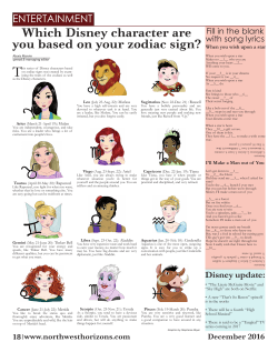 Which Disney character are you based on your zodiac sign?