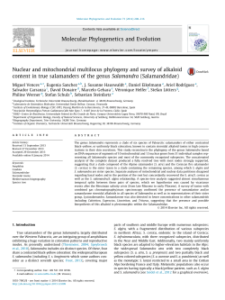 Nuclear and mitochondrial multilocus phylogeny and survey