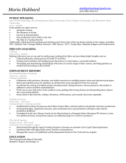 Maria Hubbard Casting