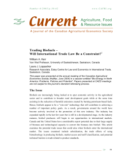 Open - Canadian Agricultural Economics Society