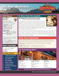 At the Summit - Summits Wayside Taverns