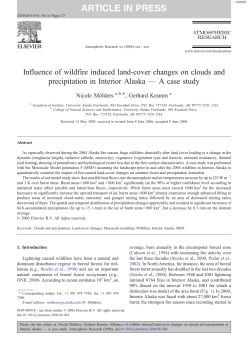 article in press - Geophysical Institute