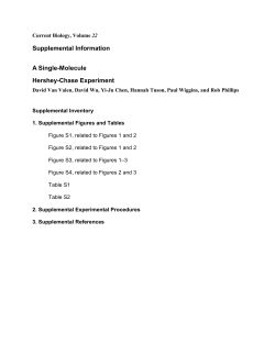 Supplemental Information A Single-Molecule Hershey