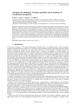 Weapons of a pathogen: Proteases and their role