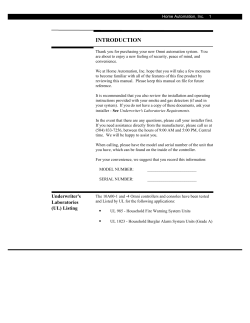 Omni Owner`s Manual