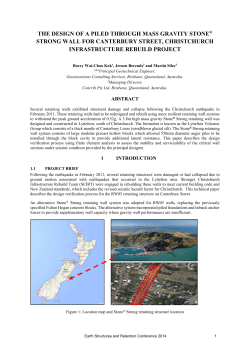 the design of a piled through mass gravity stone&reg; strong