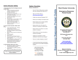 Emergency Response Pocket Guide