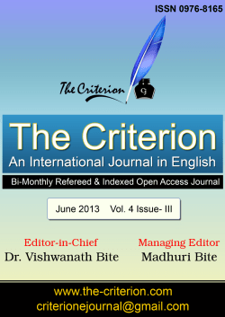 PDF - The Criterion: An International Journal in English